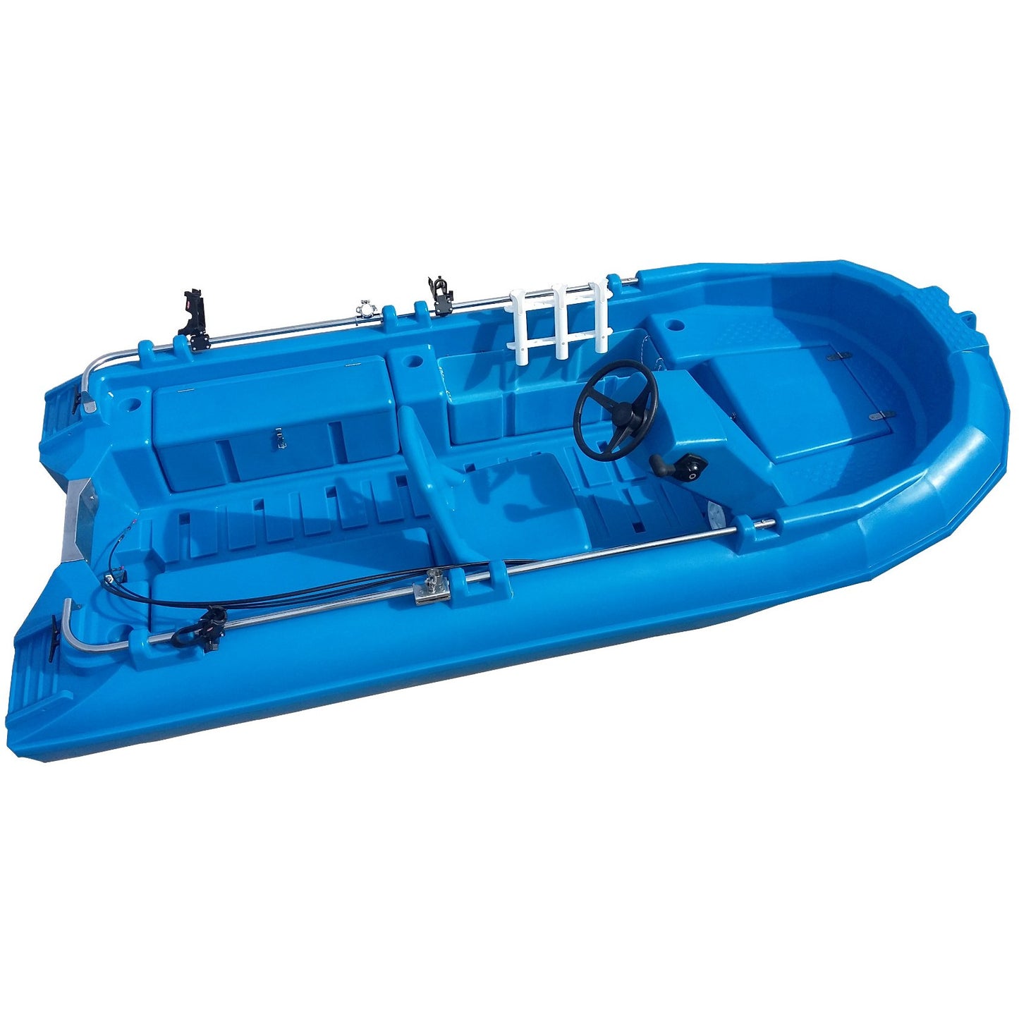 Plastbátur Kontra 400 Grár, Stýri, Kerra