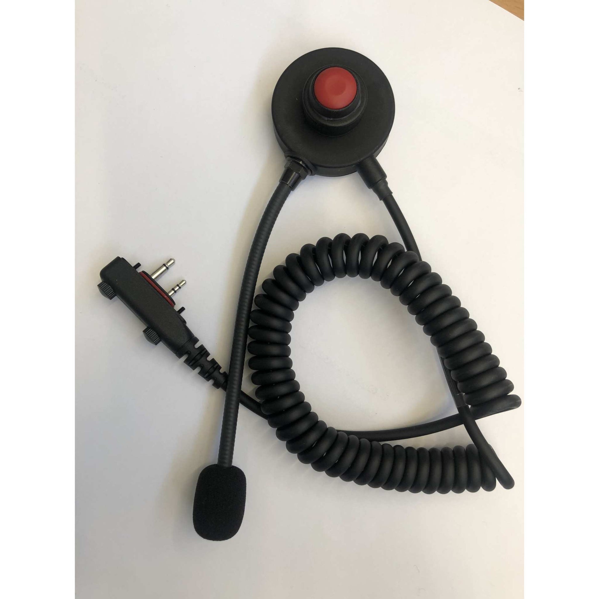 Heyrnatól í hjálm með PTT í eyra og mic
