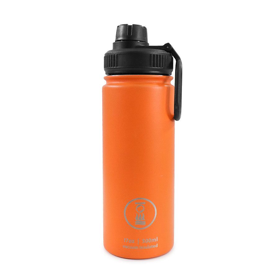Stálflaska 500ml appelsínugul
